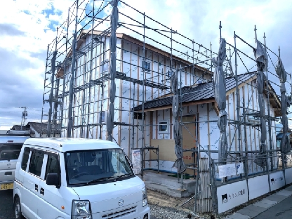 透湿防水シートの施工