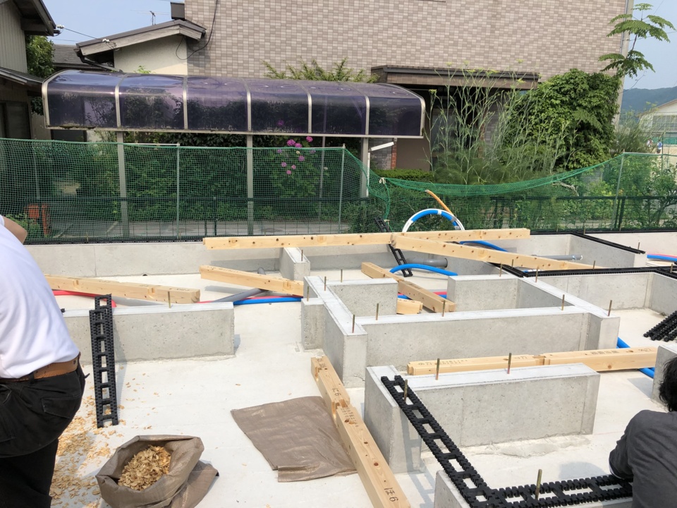 土台・大引の施工