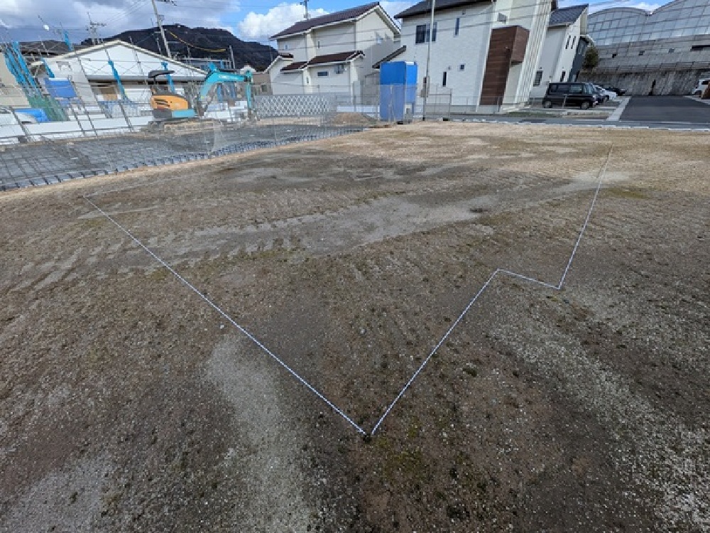 地縄を張りました