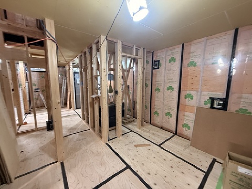 内部石膏ボード貼り