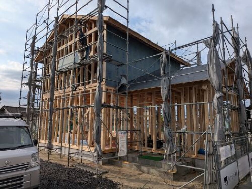 外部耐力面材の施工