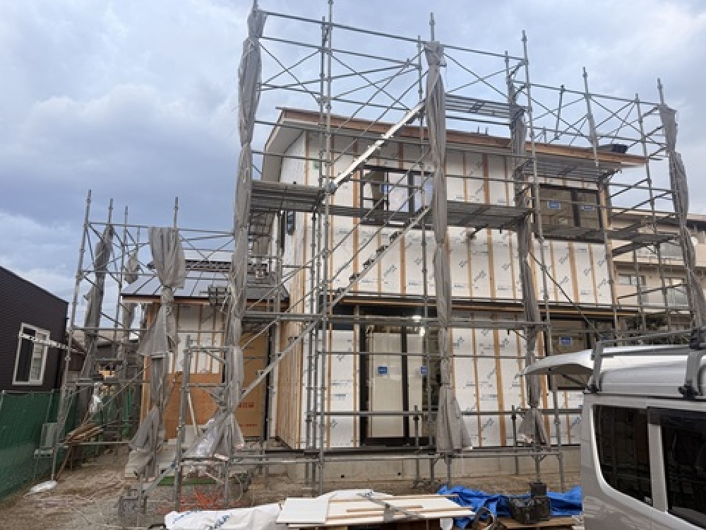 外部透湿防水シート張り