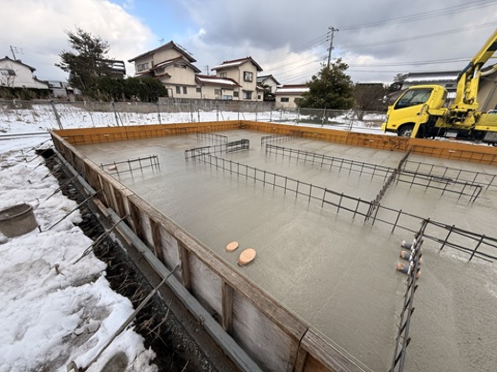 コンクリートの打設