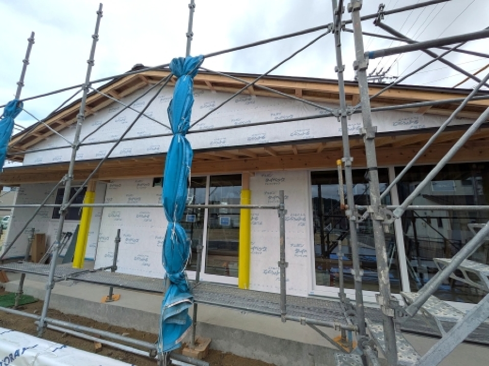 透湿防水シートの施工