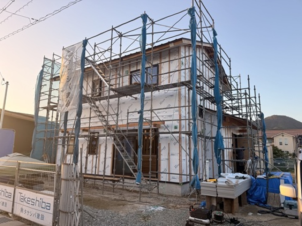 透湿防水シートの施工