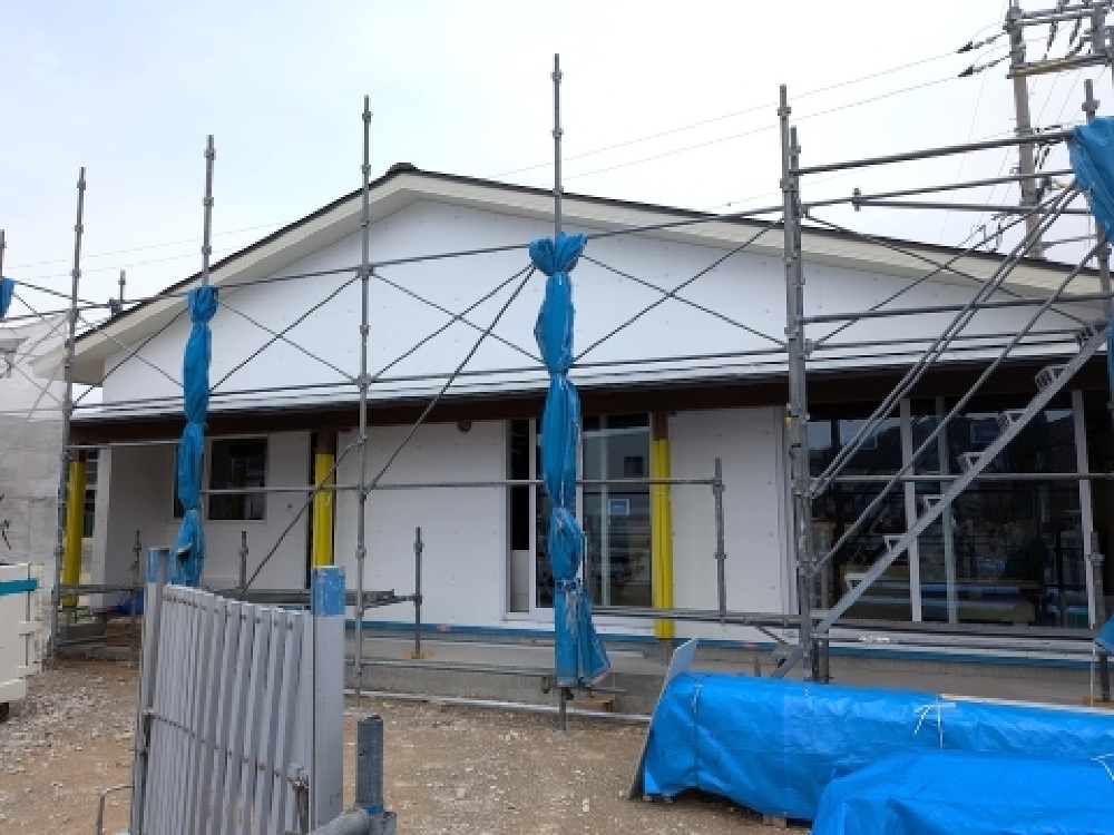 外部付加断熱の施工