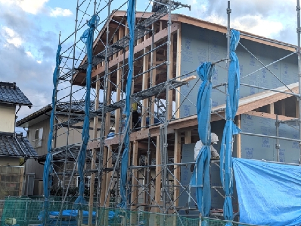 耐力面材の施工