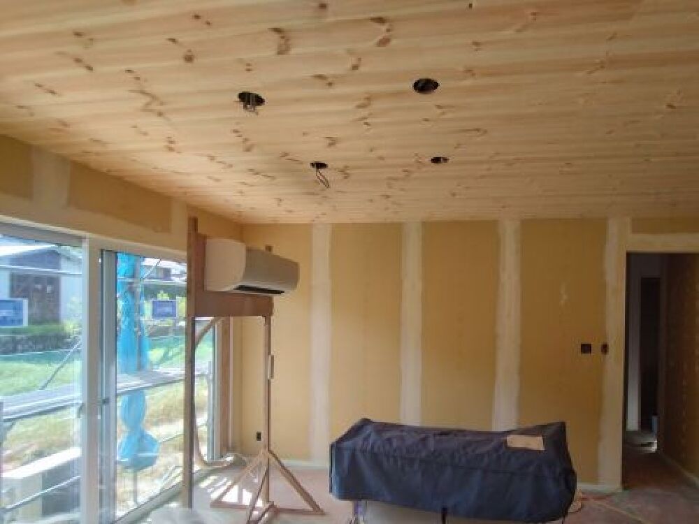 内部石膏ボード貼り